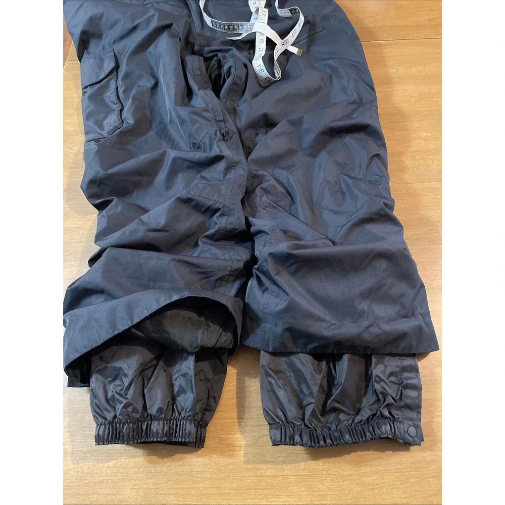 Stoic Insulated Cargo Pocket Snow Pants Men XXL Black Zippers Logo
